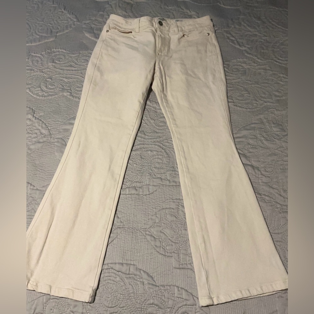 J. Jill Cream Straight Leg Jeans Timeless Design modern slim boot cut - Picture 7 of 13